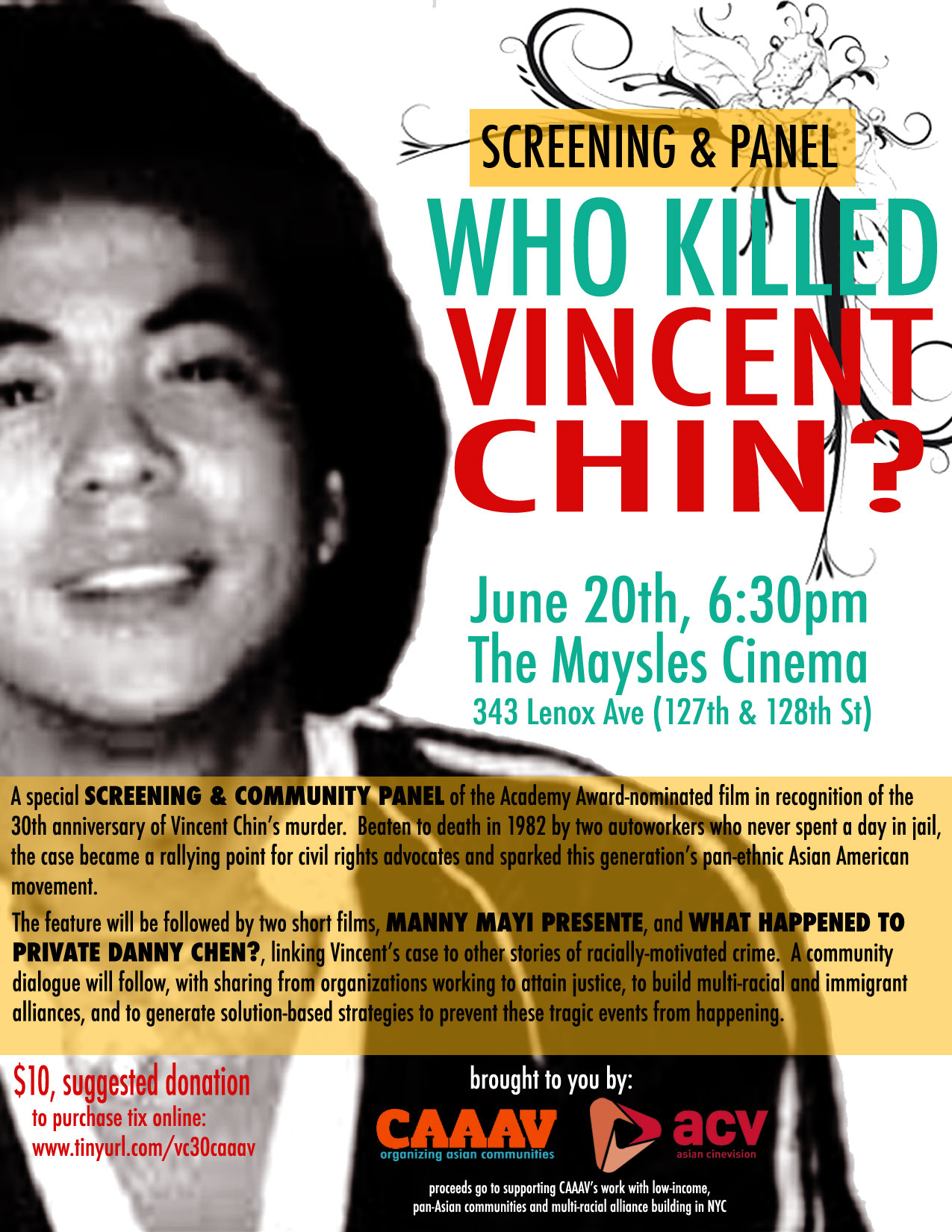 Filed under Uncategorized · Tagged with Asian American, documentary, equality, social justice - CAAAVVincentChin30th